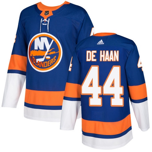 Adidas Men NEW York Islanders #44 Calvin De Haan Royal Blue Home Authentic Stitched NHL Jersey->new york islanders->NHL Jersey